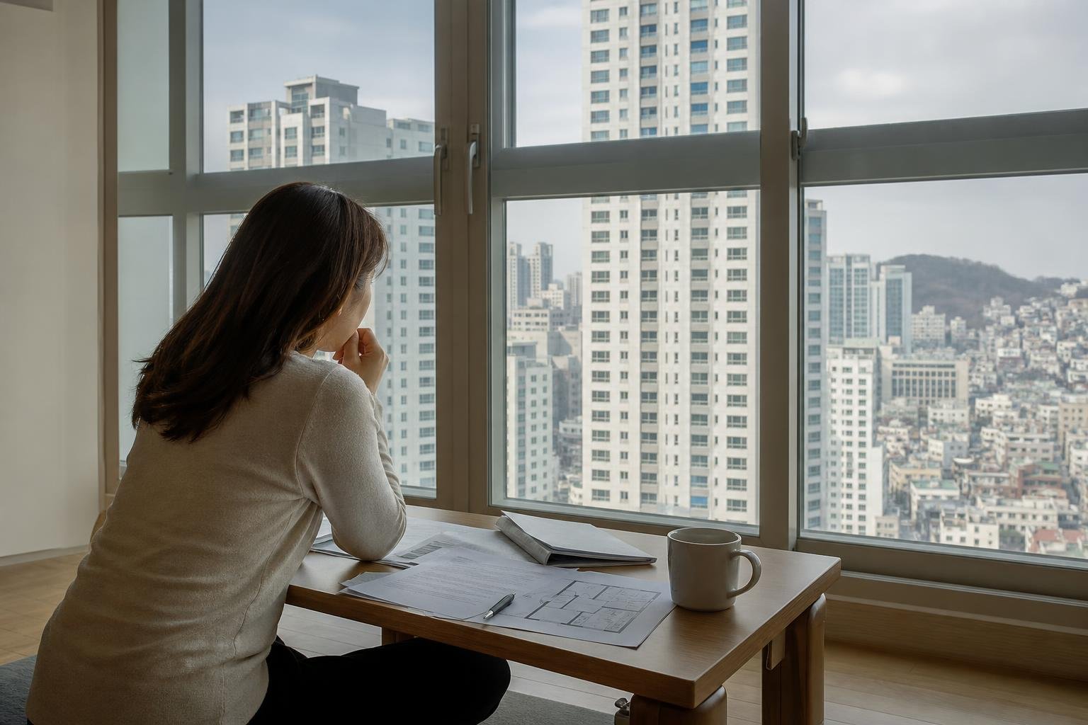 Tenant receiving apartment keys after signing a Korean lump-sum deposit lease