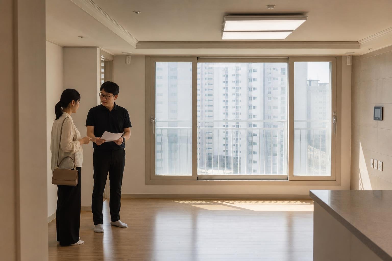 Flowchart showing a jeonse deposit paid to a landlord and returned when the lease ends